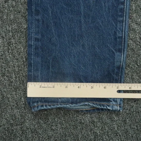 Levis Jeans Men 36x32 Blue 511 White Oak Cone Denim Selvedge Straight 5 Pocket
